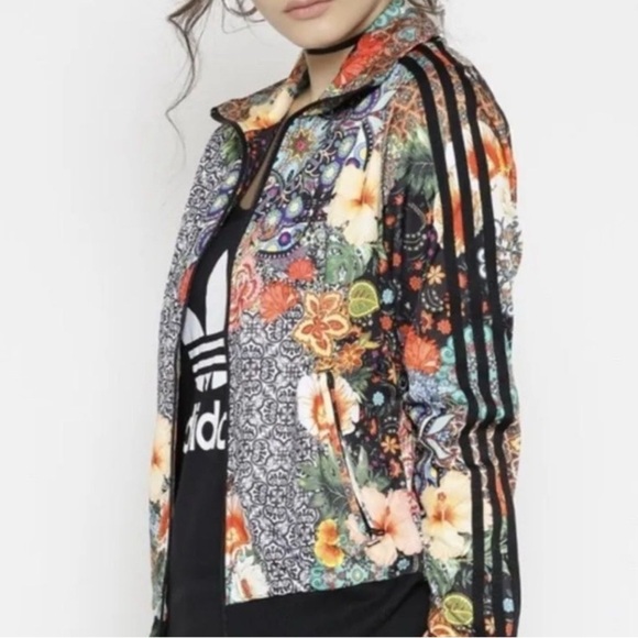 Adidas x Farm Rio Jardín Agartha Jacket Floral Size Medium - Picture 8 of 8